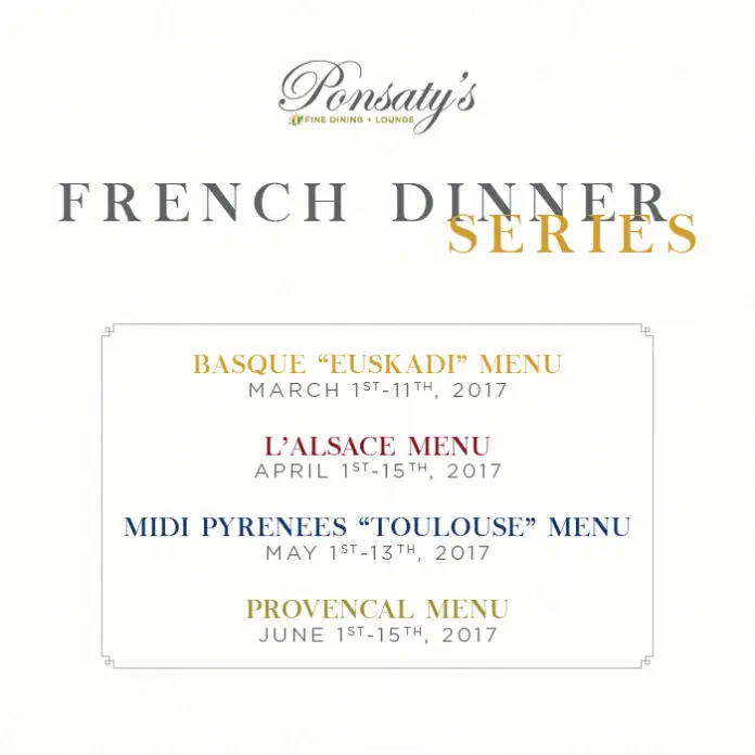 Ponsaty's French Dinner Series