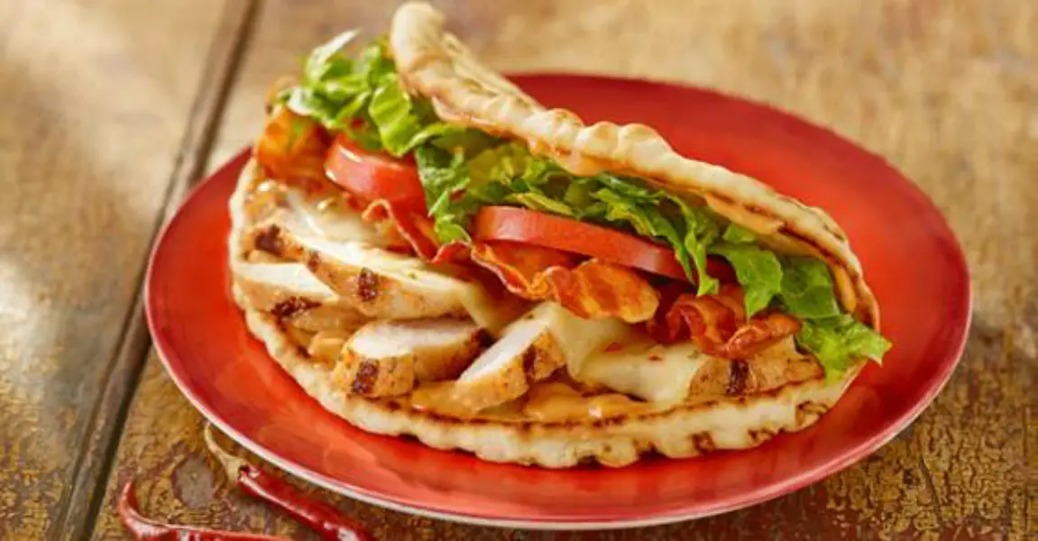 Tropical Smoothie Cafe Flatbread Sandwich