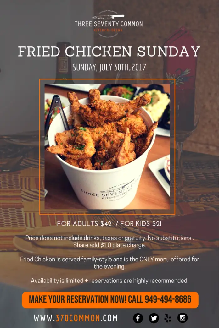 Fried Chicken July 30th