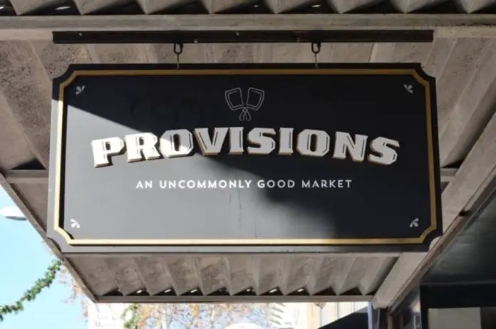 Provisions Store Sign