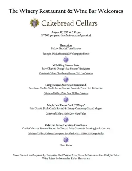 Cakebread Cellars At The Winery