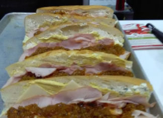 Smoked Lechon Pork Sandwich Before