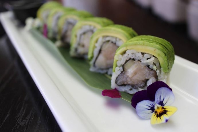 Sushi Roku New Menu White Fish Roll With Avocado