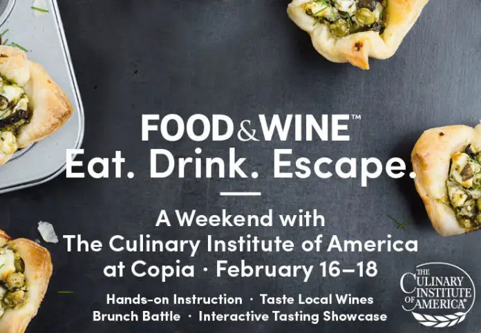 CIA Food And Wine Weekend Banner Blue