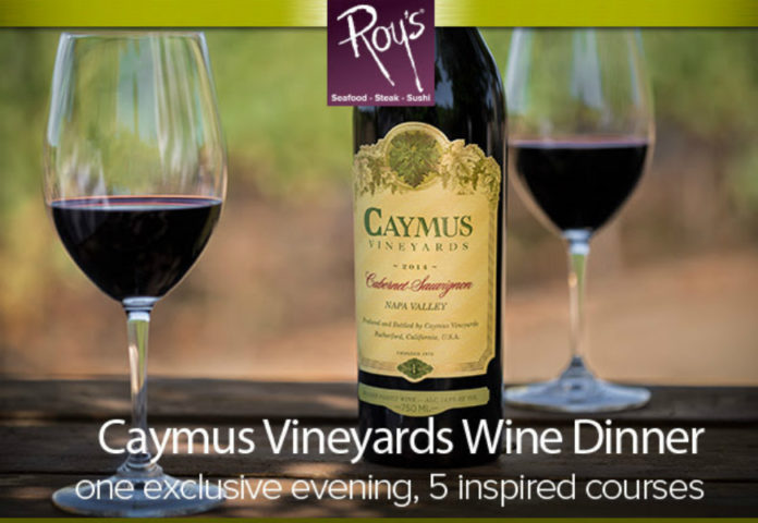 Roys Caymus Wine Dinner 2018