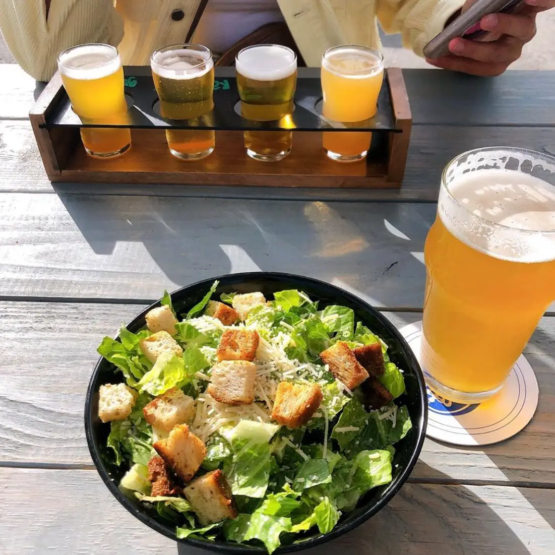 Laguna Beer Co Salad And Beer