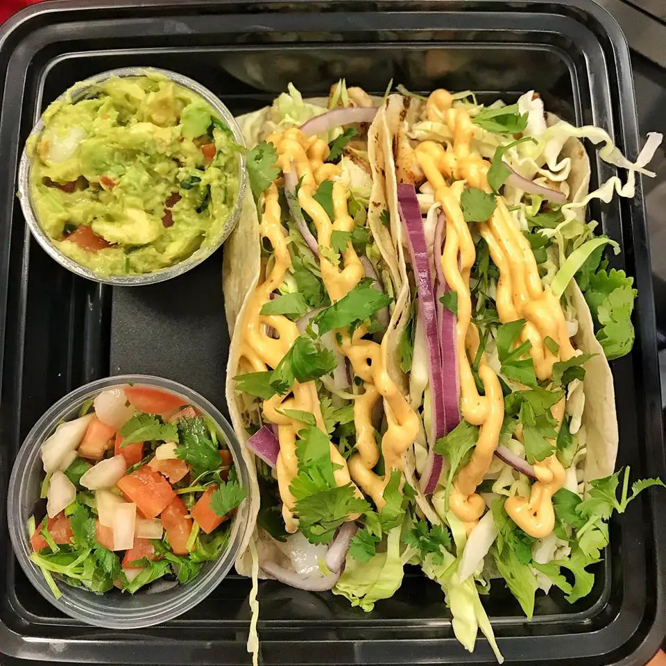 Port Grill & Cafe Halibut Tacos