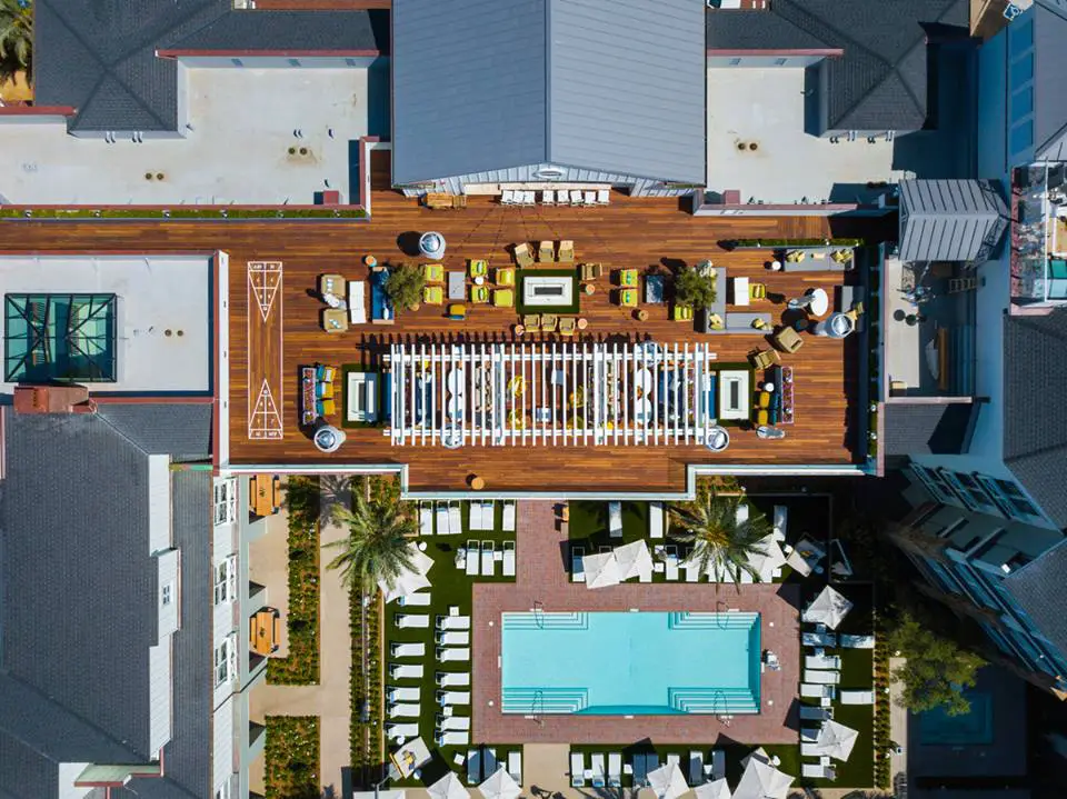 Lido House Newport Beach Aerial View