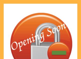 Opening Soon Lock Logo