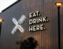 Mess Hall Eat Drink Here Sign