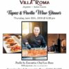 Tapas & Paella Wine Dinner Villa Roma