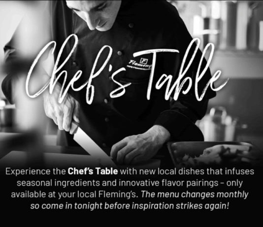 Fleming’s Monthly Chef’s Table Fleming's Chef's Table