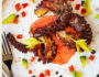 Octopus With Chorizo Avocado Relish & Piquila Puree John Tesar