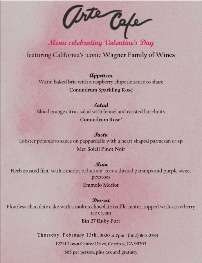 Arte Cafe Valentine's Day 2020