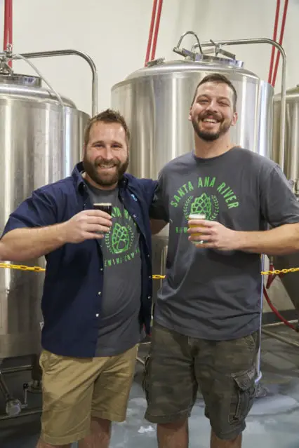 Santa Ana River Brewing Owners Geoff Brand And Mike Miller