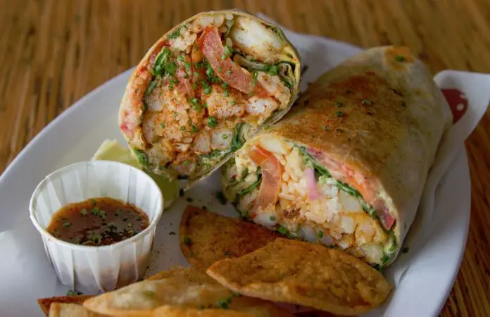 Slapfish Epic Shrimp Burrito