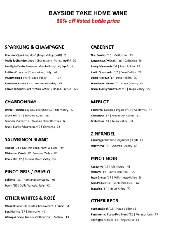 Bayside Wine List (1)