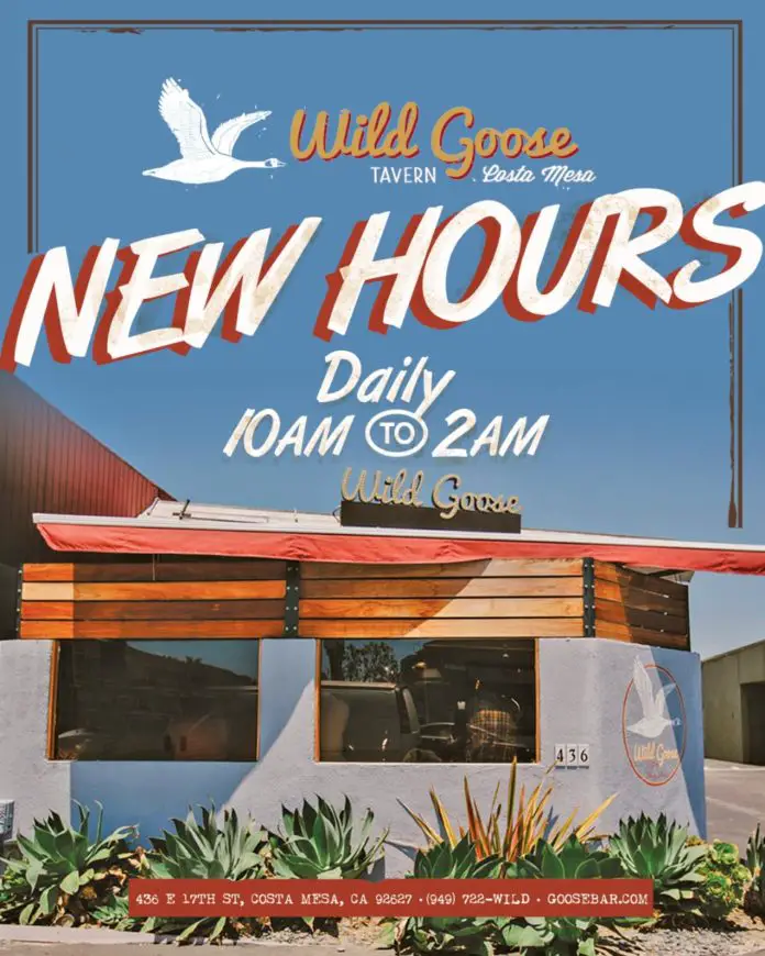 Wild Goose Tavern New Hours