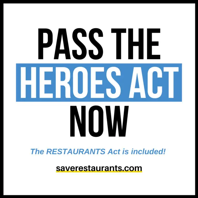 Independent Restaurant Coalition Heroes Act