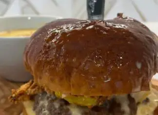 Hall's Beer Cheese Burger