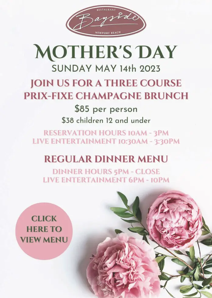 Bayside Restaurant Mothers Day
