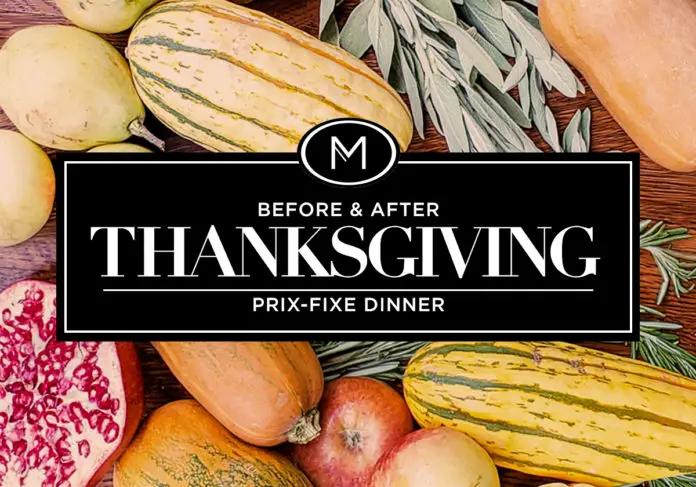 Thanksgiving Prix Fixe Web