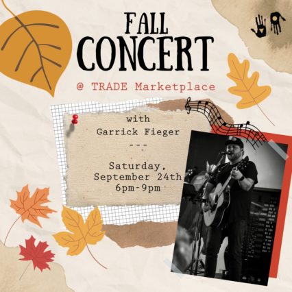 FALL Into The Season with Live Music from Garrick Fieger at TRADE Marketplace in Irvine! @ Trade Marketplace - Irvine | Irvine | California | United States