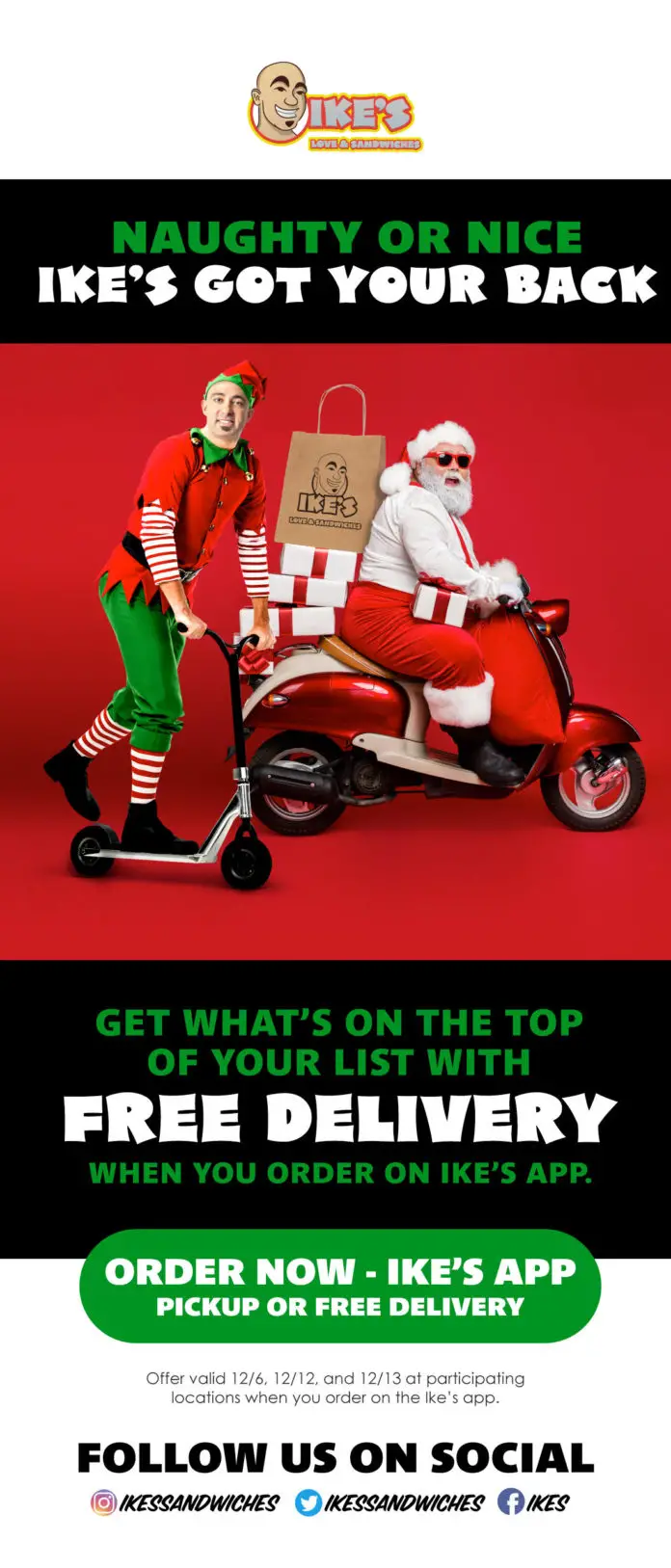 Ike's Free Delivery